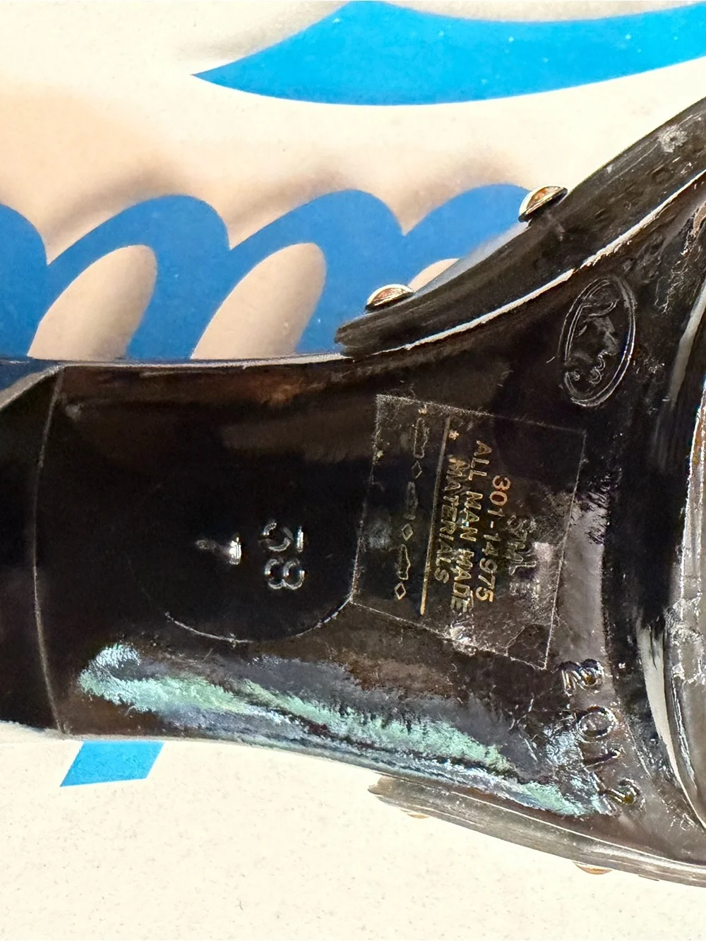 Candie's Black Studded Platform Mule Heels - Picture 7 of 10